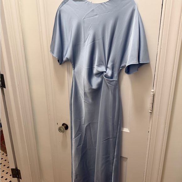 Zara Dresses & Skirts - Zara Light Blue Asymmetrical Dress